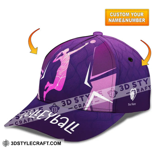 Personalized Cap, Customized Volleyball Classic Cap style option 1
