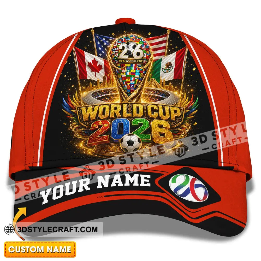 Personalized Cap Customized World Cup 2026 Classic Cap - CLASSIC CAP / UNIVERSAL FIT - Cap