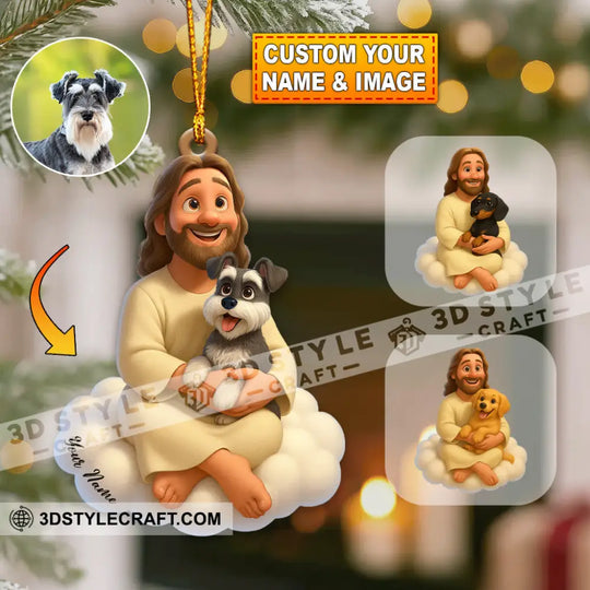 Pet In Memory, Home Decor, Christmas Ornament, Personalized Ornament style option 1