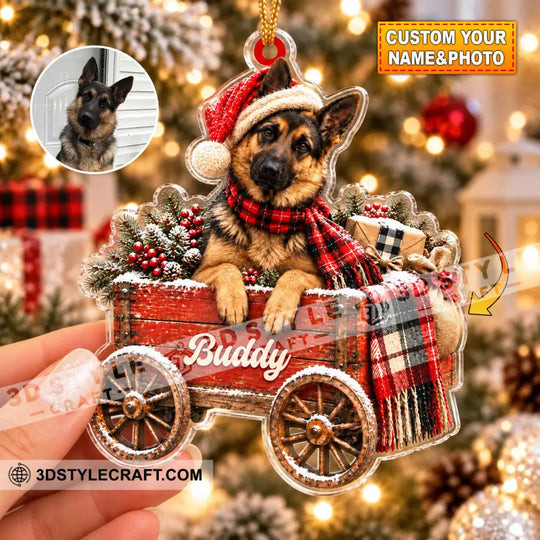 Pet Lover Home Decor, Christmas Ornament, Personalized Ornament style option 1