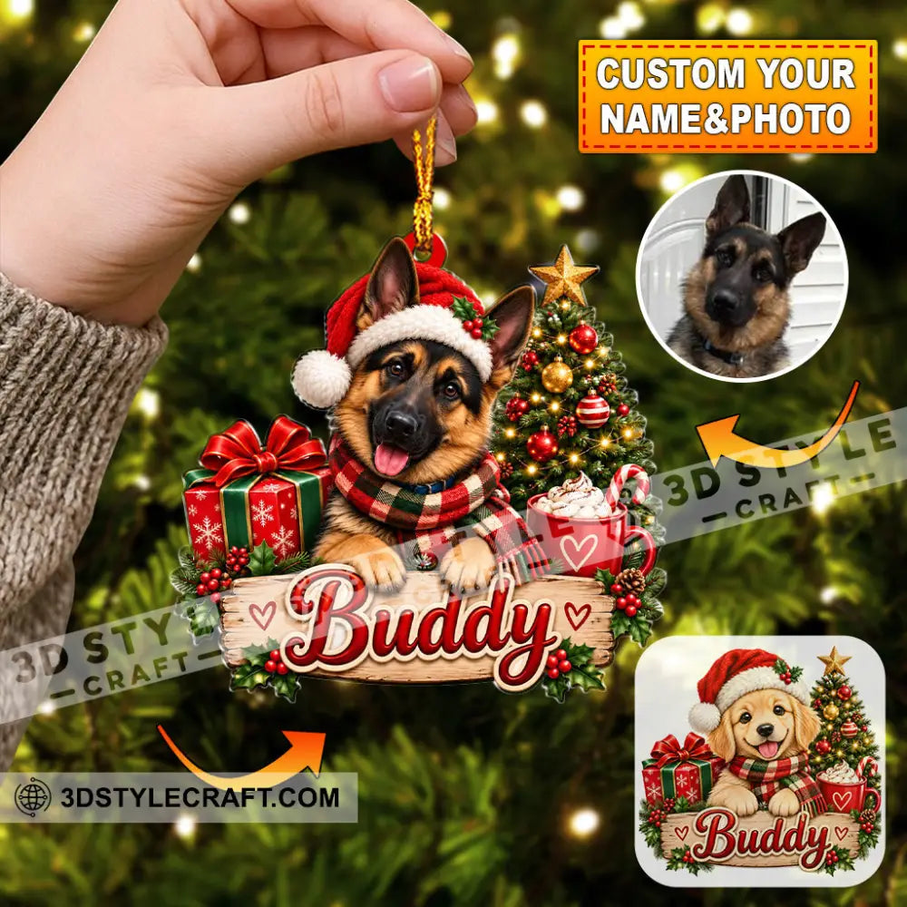 Pet Lover Home Decor Christmas Ornament Personalized Ornament - 3.54’’ / 1 Ornament - Ornament