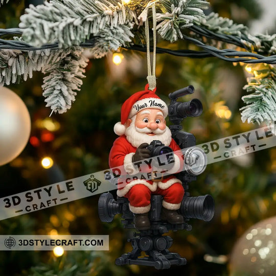 Photographer Christmas Home Decor, Christmas Ornament, Personalized Ornament style option 3
