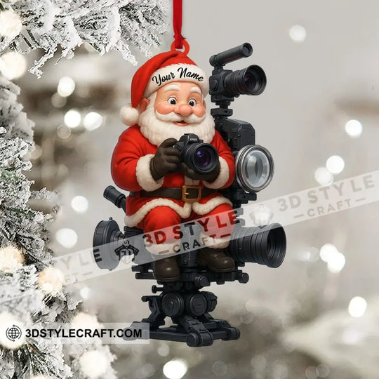 Photographer Christmas Home Decor, Christmas Ornament, Personalized Ornament style option 4