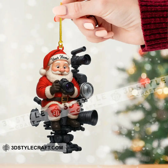 Photographer Christmas Home Decor, Christmas Ornament, Personalized Ornament style option 2