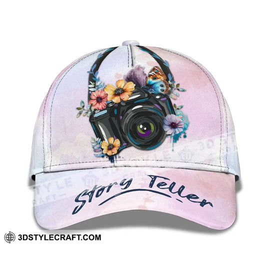 Photographer Classic Cap, Story Teller, Photographer Hat style option 1