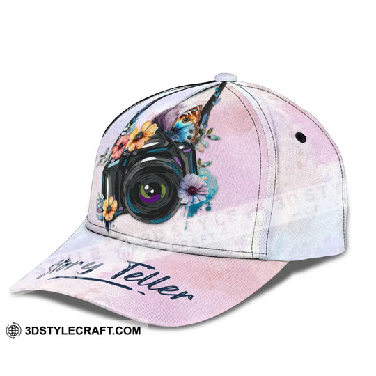 Photographer Classic Cap, Story Teller, Photographer Hat style option 4