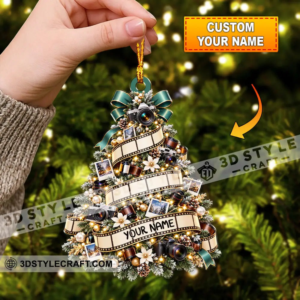 Photography Christmas Tree Home Decor Christmas Ornament Personalized Ornament - 3.54’’ / 1 Ornament - Ornament