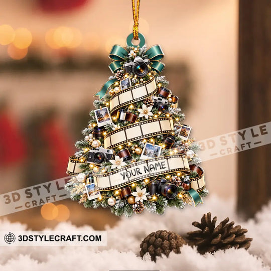 Photography Christmas Tree Home Decor, Christmas Ornament, Personalized Ornament style option 2