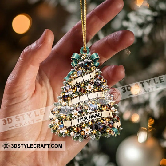 Photography Christmas Tree Home Decor, Christmas Ornament, Personalized Ornament style option 3