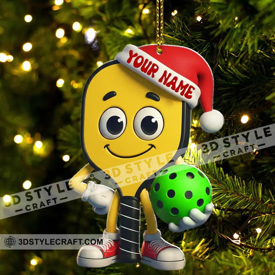 Pickleball Christmas Home Decor, Christmas Ornament, Personalized Ornament style option 3