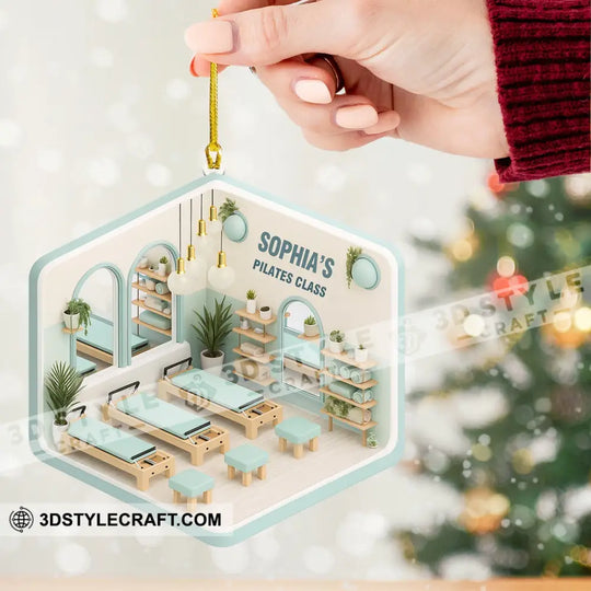 Pilates Class Corner Home Decor, Christmas Ornament, Personalized Ornament style option 2