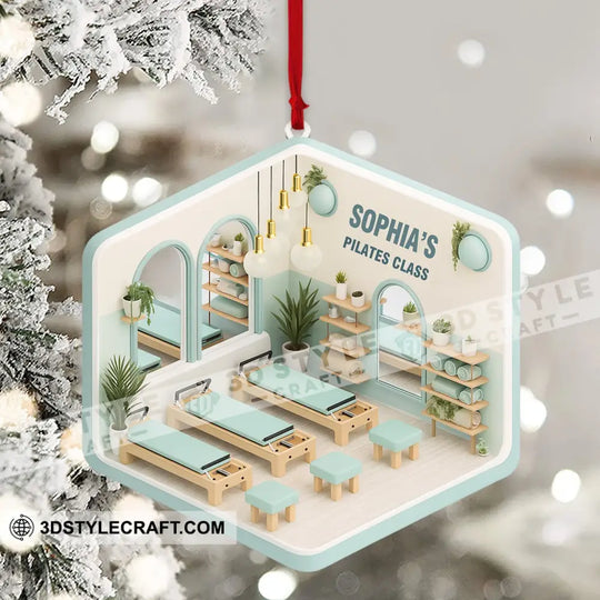 Pilates Class Corner Home Decor, Christmas Ornament, Personalized Ornament style option 4