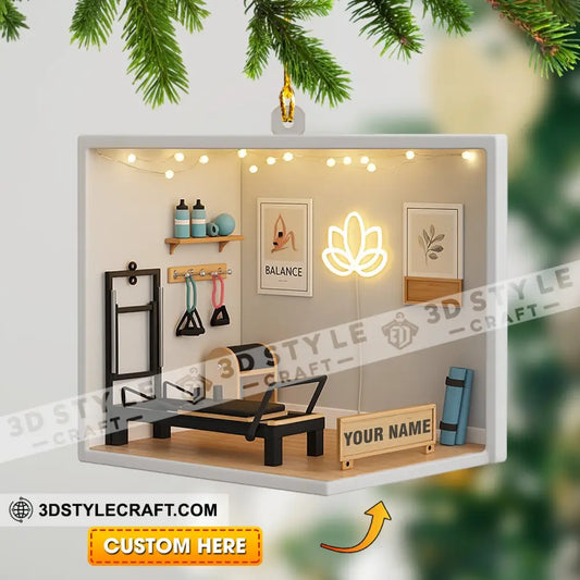 Pilates Corner Home Decor Christmas Ornament Personalized Ornament 3.54’’ / 1 Ornament Ornament