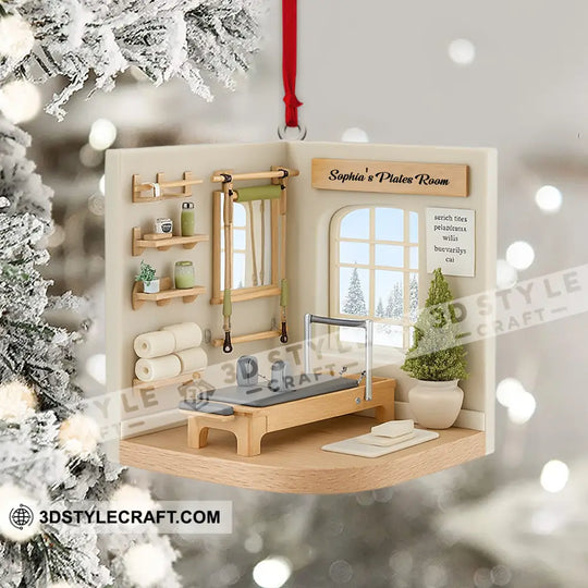 Pilates Room Home Decor, Christmas Ornament, Personalized Ornament style option 4