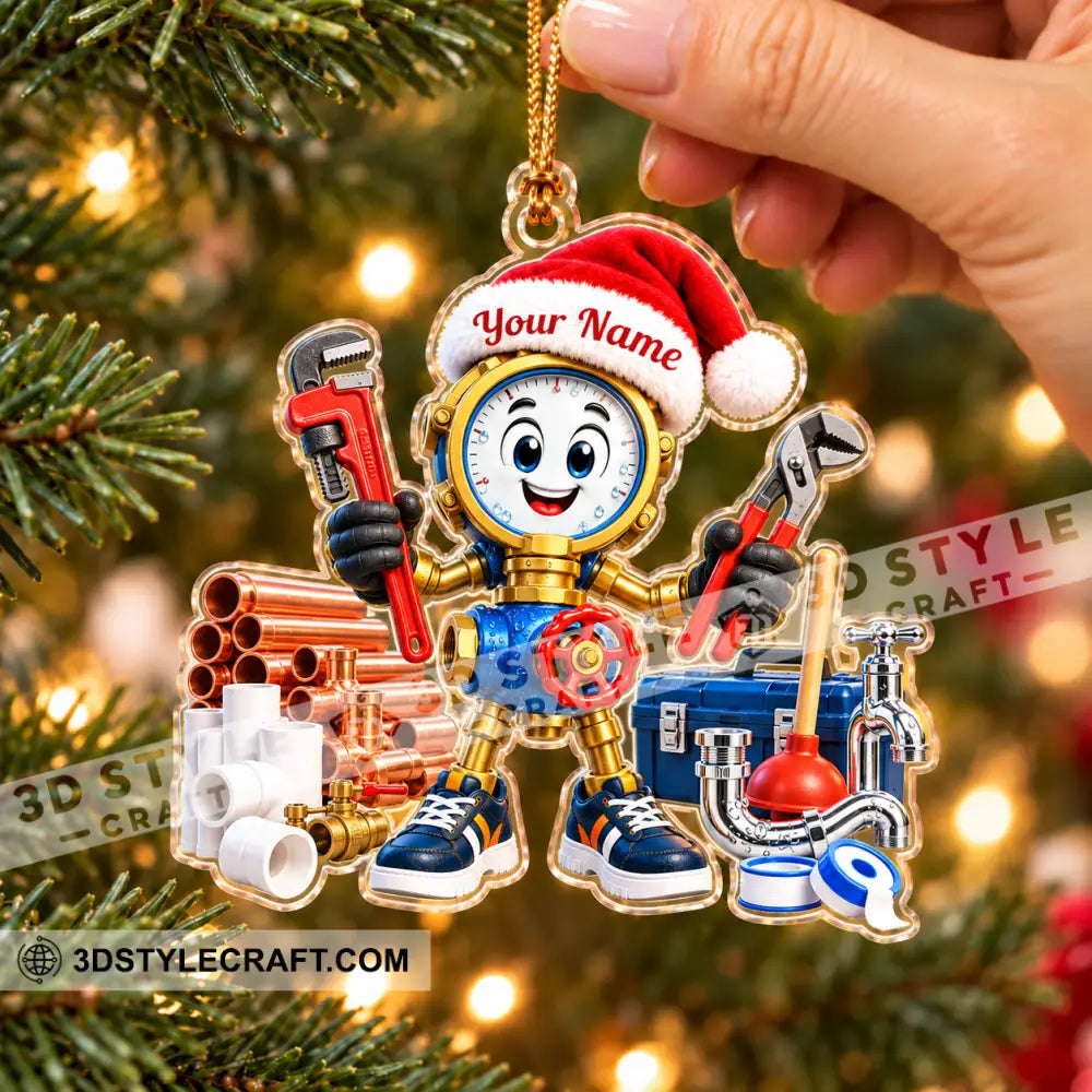 Plumber Home Decor Christmas Ornament Personalized Ornament - Ornament