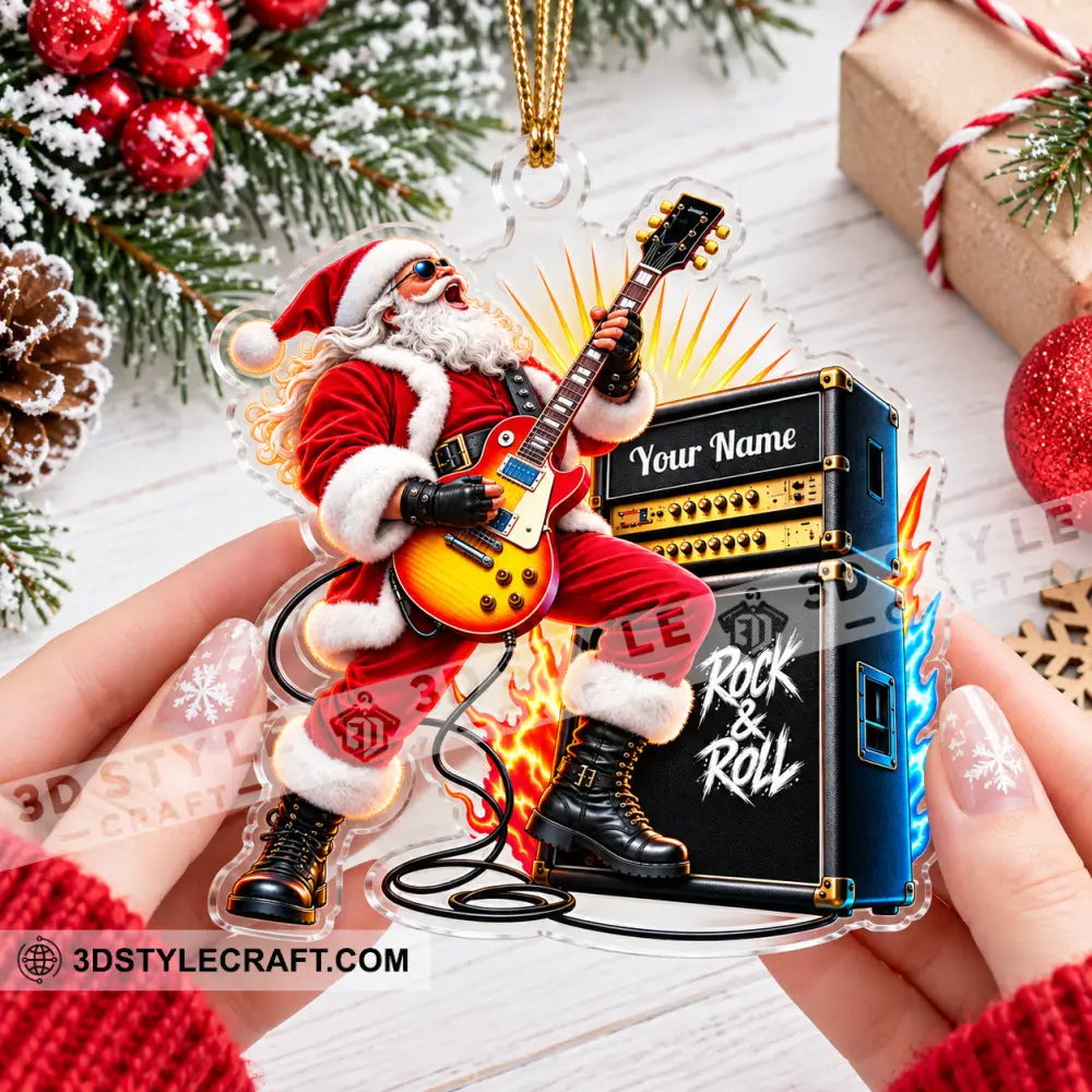 Rock And Roll Home Decor Christmas Ornament Personalized Ornament - Ornament