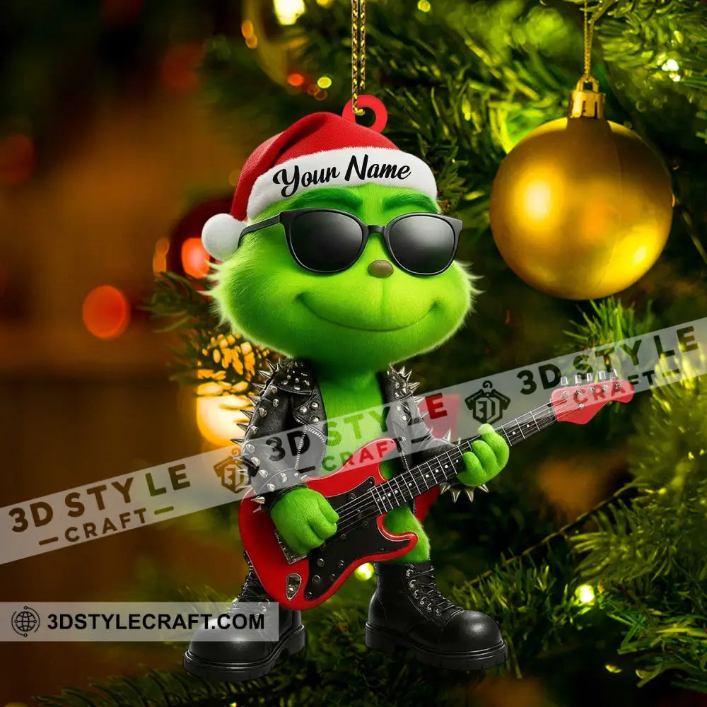Rock Star Home Decor Christmas Ornament Personalized Ornament Ornament