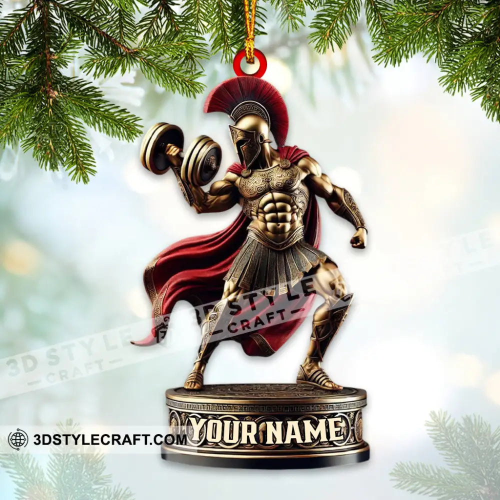 Roman Soldier Christmas Home Decor Ornament Personalized