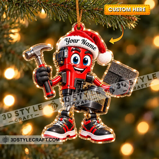 Roofer Home Decor Christmas Ornament Personalized Ornament - 3.54’’ / 1 Ornament - Ornament