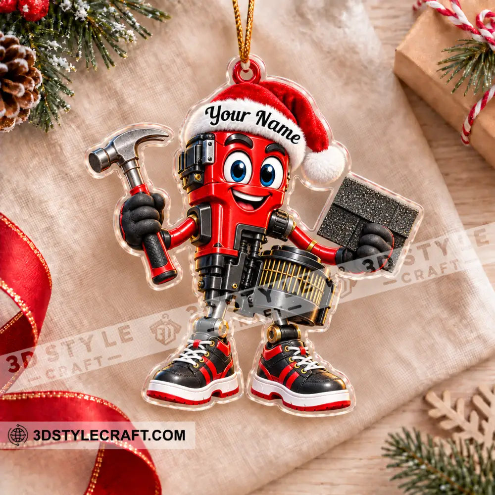 Roofer Home Decor Christmas Ornament Personalized Ornament - Ornament