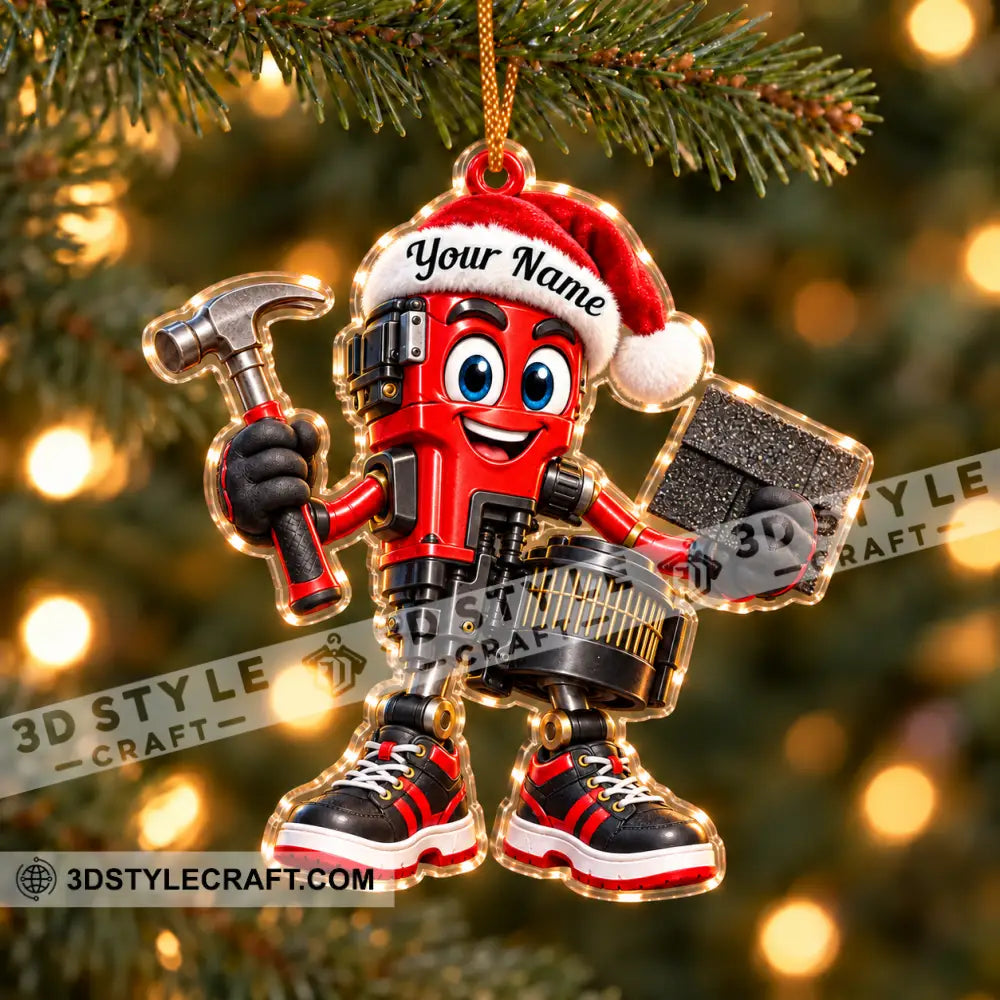 Roofer Home Decor Christmas Ornament Personalized Ornament - Ornament