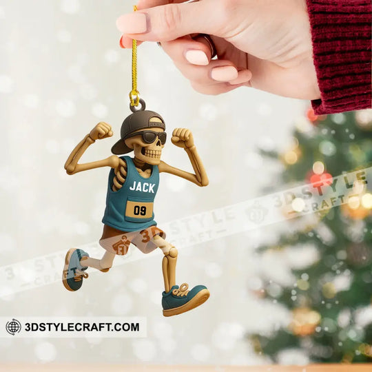 Running Men, Home Decor, Christmas Ornament, Personalized Ornament style option 2