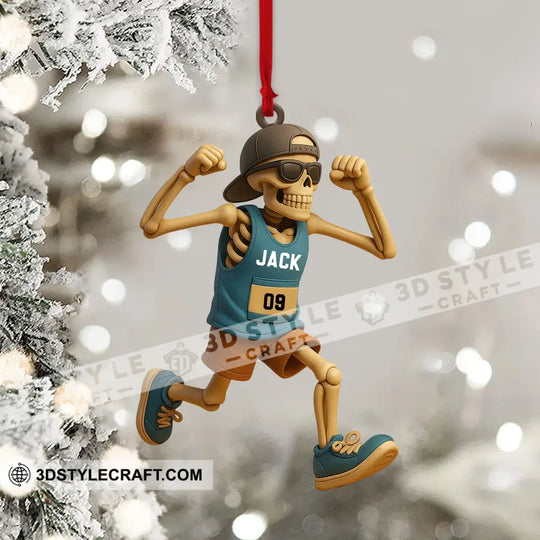 Running Men, Home Decor, Christmas Ornament, Personalized Ornament style option 4
