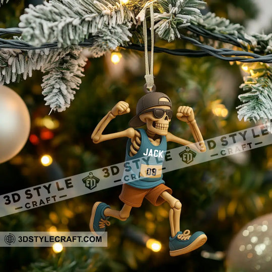 Running Men, Home Decor, Christmas Ornament, Personalized Ornament style option 3