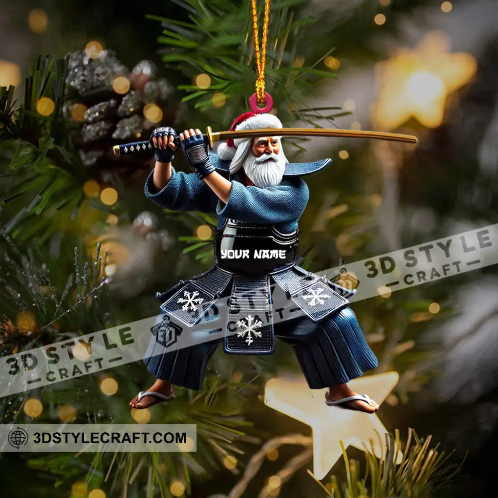 Samurai Home Decor Christmas Ornament Personalized