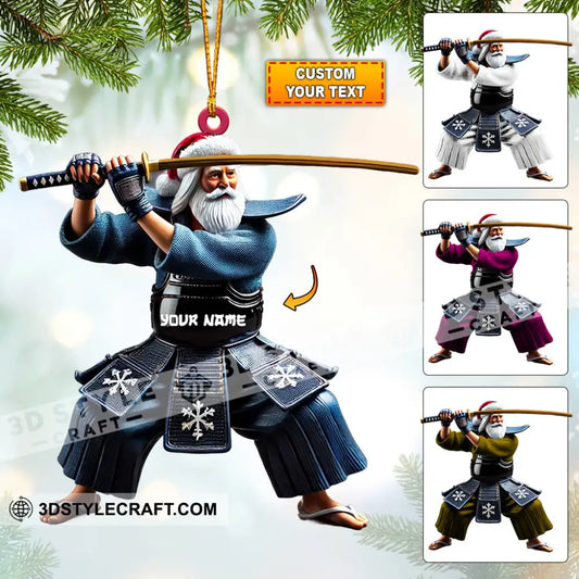 Samurai Home Decor Christmas Ornament Personalized 3.54’’ / 1