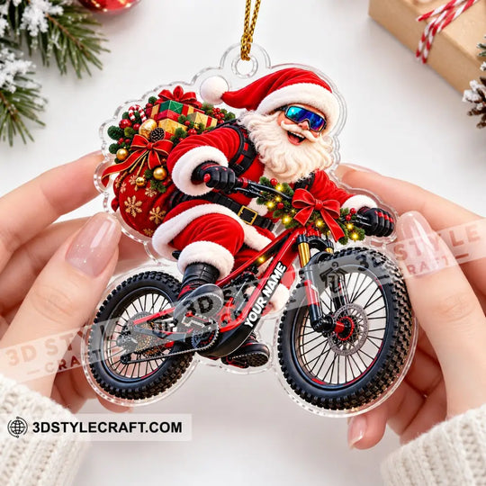 Santa Coming Home Decor, Christmas Ornament, Personalized Ornament style option 4