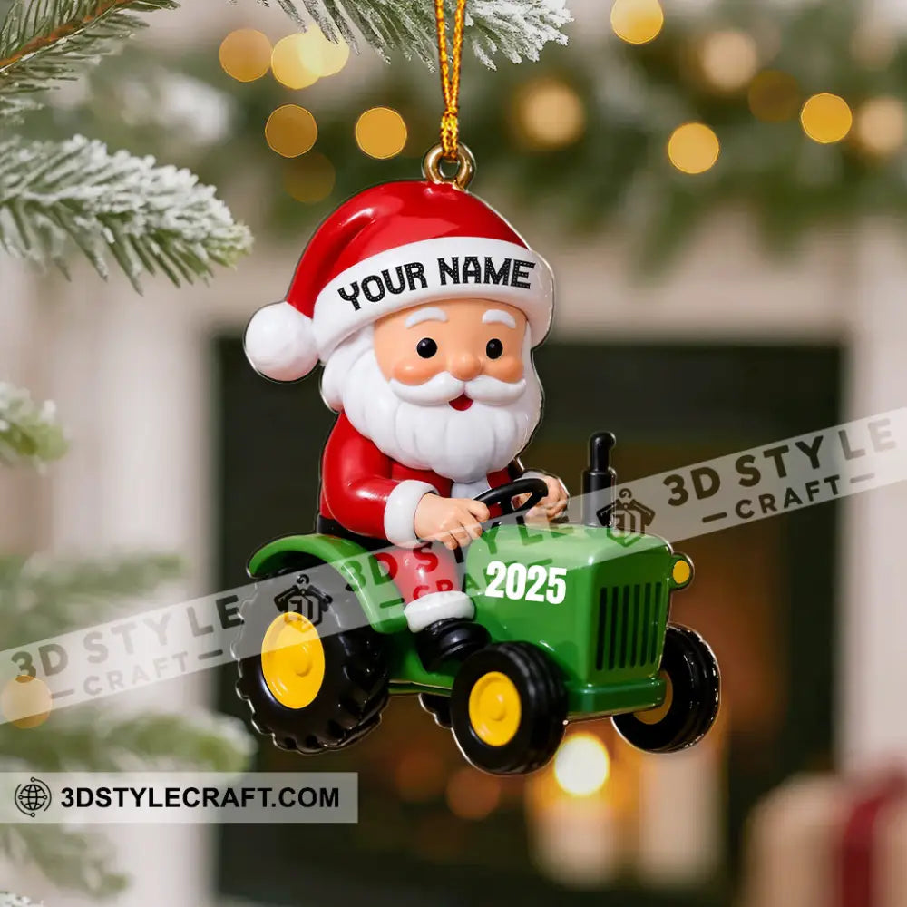 Santa Coming Home Decor Christmas Ornament Personalized Ornament Ornament