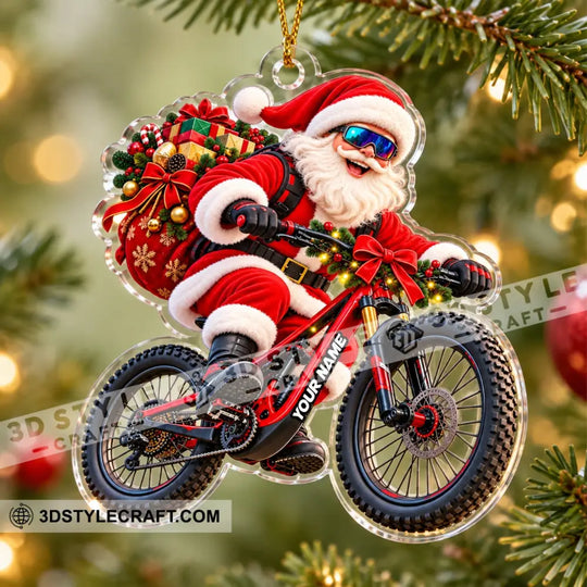 Santa Coming Home Decor, Christmas Ornament, Personalized Ornament style option 3