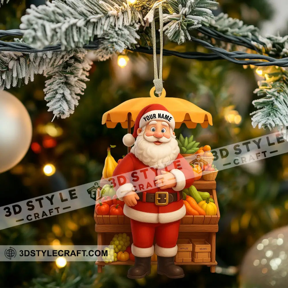 Santa Home Decor Christmas Ornament Personalized Ornament Ornament