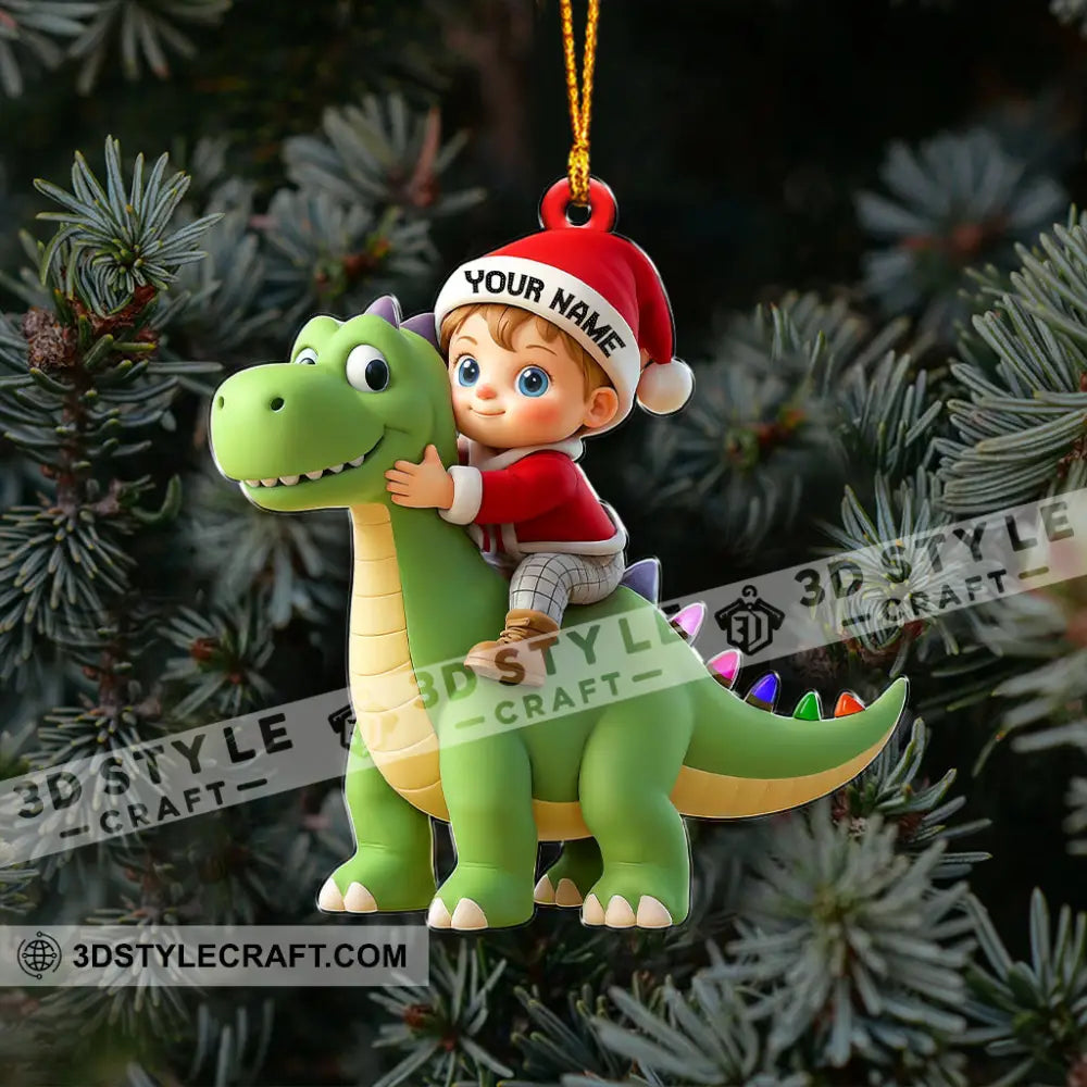 Santa Kid Coming Home Decor Christmas Ornament Personalized Ornament Ornament