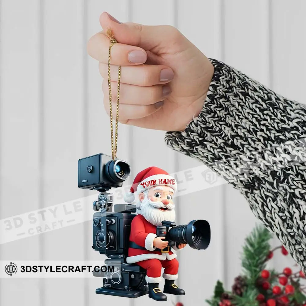 Santa Photography Home Decor Christmas Ornament Personalized Ornament Ornament