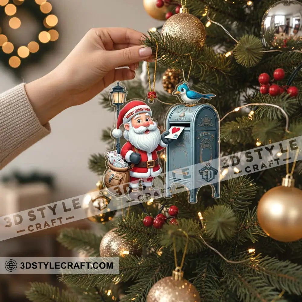 Santa Postman Christmas Home Decor Christmas Ornament Personalized Ornament Ornament