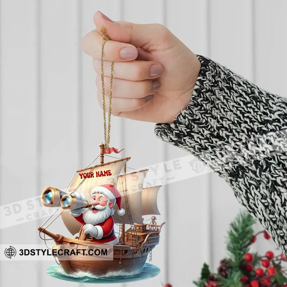 Santa Treasure Hunt Home Decor Christmas Ornament Personalized Ornament Ornament