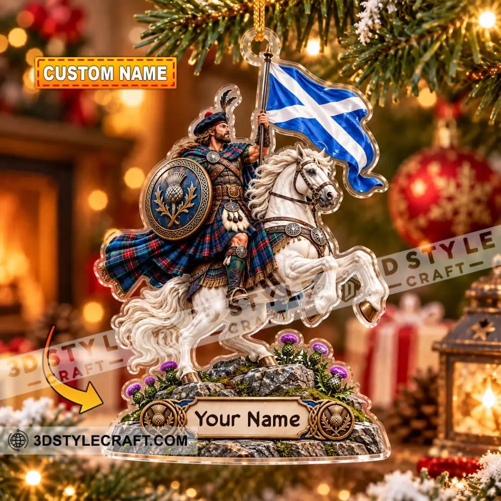 Scotland Home Decor Christmas Ornament Personalized Ornament - 3.54’’ / 1 Ornament - Ornament
