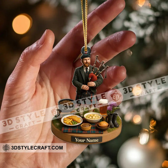 Scotland Party Home Decor, Christmas Ornament, Personalized Ornament style option 2