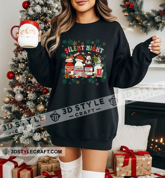 Silent Night, Gift For Christmas Hoodie style option 1