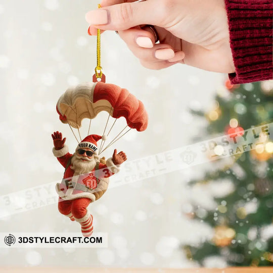 Skydiving, Home Decor, Christmas Ornament, Personalized Ornament style option 2
