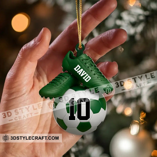 Soccer Home Decor, Christmas Ornament, Personalized Ornament style option 2