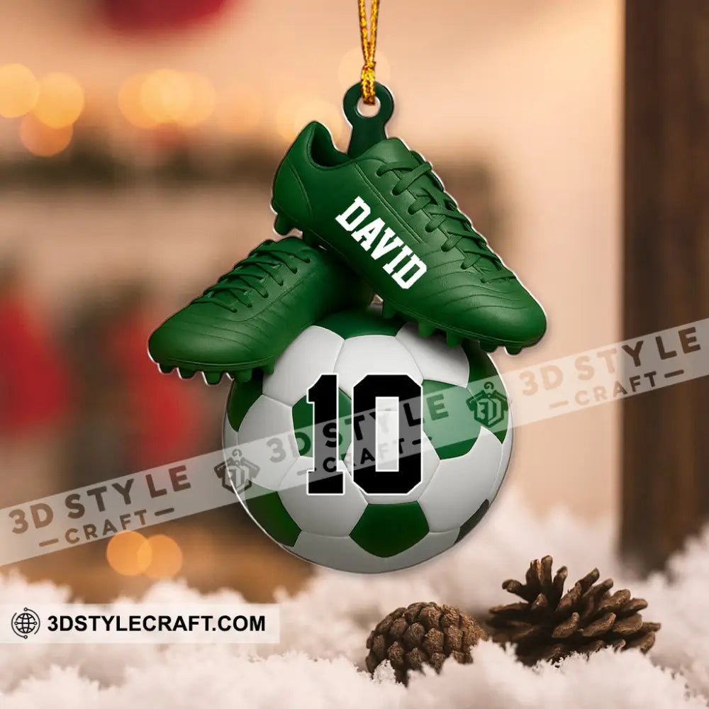 Soccer Home Decor Christmas Ornament Personalized Ornament Ornament
