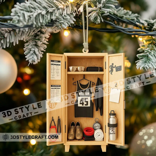 Sport Corner Home Decor, Christmas Ornament, Personalized Ornament style option 3