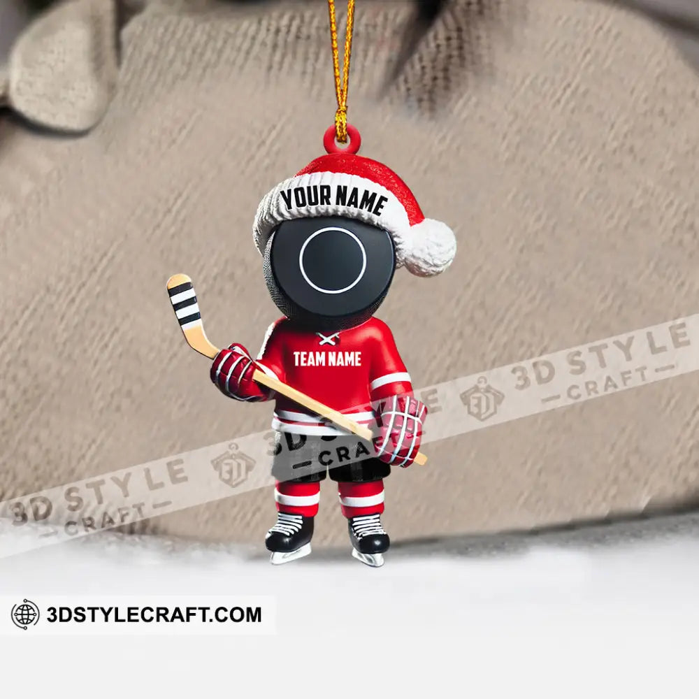 Squid Game Hockey Christmas Ornament Personalized