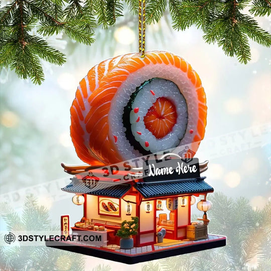 Sushi Restaurant Home Decor, Christmas Ornament, Personalized Ornament style option 2