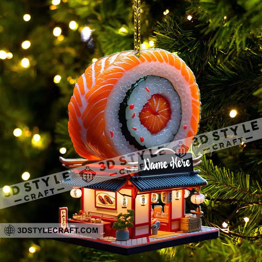 Sushi Restaurant Home Decor, Christmas Ornament, Personalized Ornament style option 3