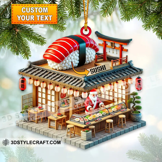 Sushi Shop Home Decor Christmas Ornament Personalized 3.54’’ / 1