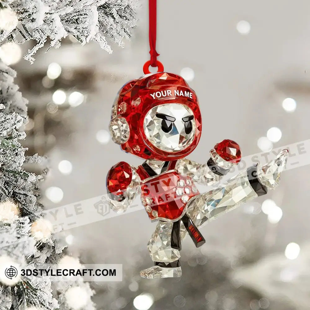 Taekwondo Christmas Home Decor Christmas Ornament Personalized Ornament Ornament